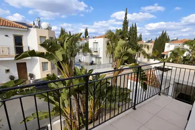 a balcony with a view of a city at Villa Dolce Vita in Protaras