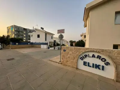 a sign on a wall next to a building at Platform 357 Mimoza Villa with View in Paralimni