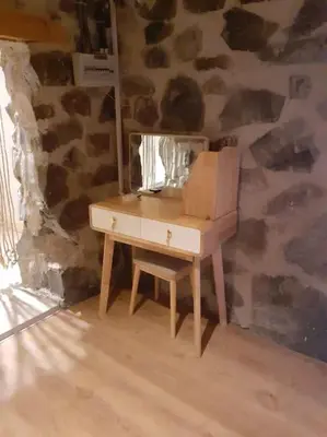 a box sitting on a table in a room at Serenity Mountain in Askas