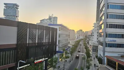 a view of a street in a city with buildings at STAY City Life Apartment II in Nicosia