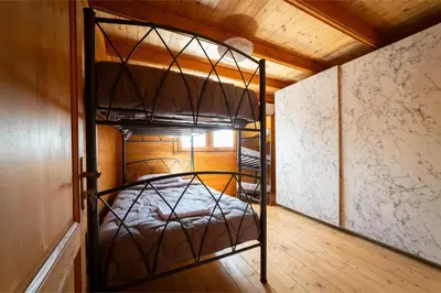 a room with two bunk beds in a room at Ktima To Alliotiko - Lofou 1 in Lofou