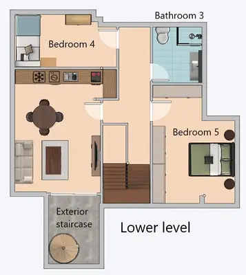 a floor plan of a house at Agios Tychon Luxury Villa with Private Pool in Limassol