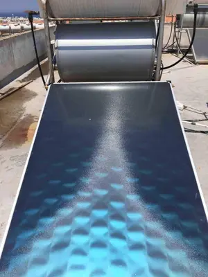 a metal sheet with blue dye on a table at Lovely Paradise - 1-bd apt in Kapparis - Protaras in Paralimni