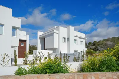 a rendering of a white house at Sun and Moon Luxury Villas Ayia Napa in Ayia Napa