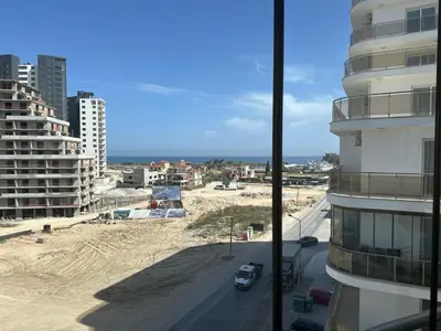 a view of a city street with a building at Park Residence Premium in Larnaka