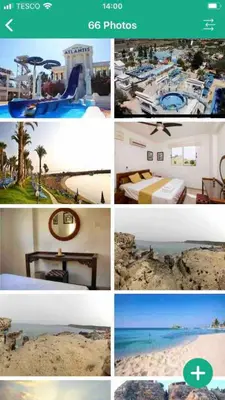 a collage of photos of a hotel and a resort at MANDARIN Villa in Paralimni