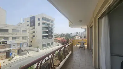a balcony with a view of a building at STAY Elion Apartment in Nicosia