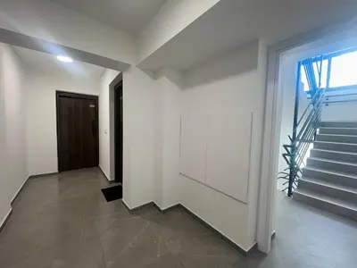 a hallway with a staircase in a house at Nicosia City Centre City Vibes Luxury 1BD in Nicosia