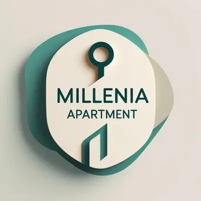 a button with the millefina appointment sign at Millenia Apartment in Nicosia