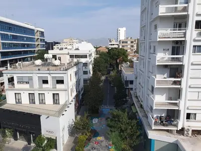 an aerial view of a city with tall buildings at The C Suite - Business & Leisure in Nicosia in Nicosia