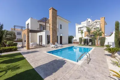 an image of a villa with a swimming pool at Ionion H30 in Ayia Napa