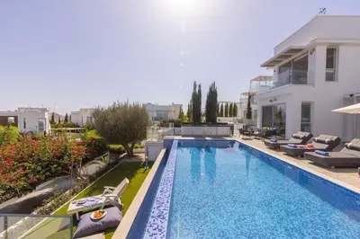 an image of a swimming pool in a villa at Milos lifestyle H29 in Protaras
