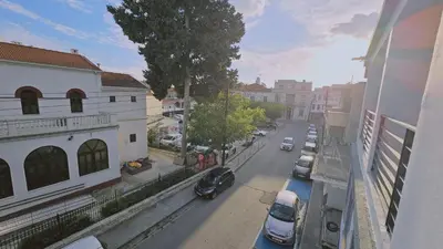 a view of a city street with cars parked on the road at STAY Terra Cota Studio in Limassol