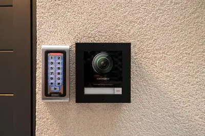 a remote control is attached to a wall at New luxury studio in the historic center in Limassol