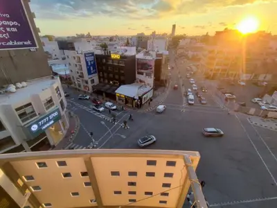 an aerial view of a city street with cars at Limassol City Center in Limassol