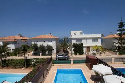 a view of a villa with a swimming pool at myExclusiveVilla 683 in Protaras