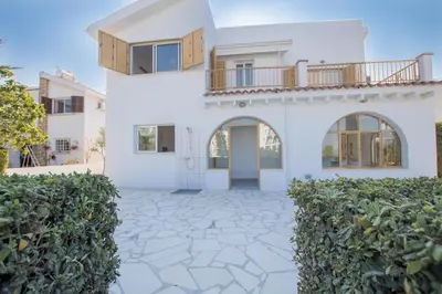 an image of a villa with a driveway at Fig Tree Bay Villa 2 in Protaras