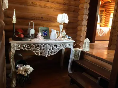 a table with items on it in a room at Anti Onirou in Flasou