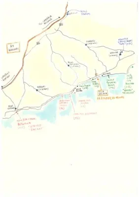 a map of the allegheny river with cities at Casa Vacanze Baciata in Ayios Theodhoros