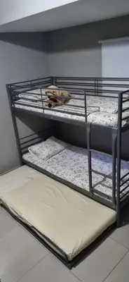 two bunk beds in a room with a toy at Hermes Complex 2 Paralimni Cyprus in Paralimni