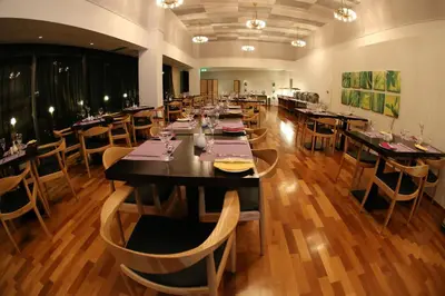 a large dining room with tables and chairs at Altius Boutique Hotel in Nicosia