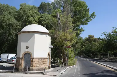 a small building on the side of a road at River View Apartment in center Nicosia in Nicosia
