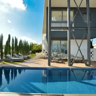 Villa Limni Dyo - Luxurious Contemporary 3 Bedroom Villa With Sea Views And Hot