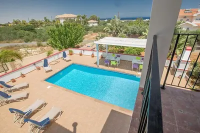 an image of a swimming pool in a resort at Villa Akefalo - Beautiful 3 Bedroom Protaras Villa With Private Pool in Protaras