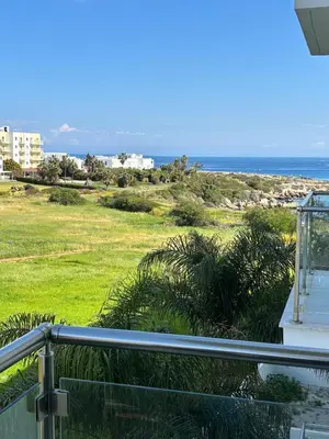 a view of the ocean from the balcony of a house at A209 Coralli Spa, Cyprus - Med View Studio in Protaras
