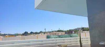 a view of a freeway from a window of a building at Diamond villas in Protaras