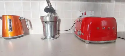 two toasters sitting on top of a kitchen counter at Anna-Maria 3 bedroom villa in Paralimni