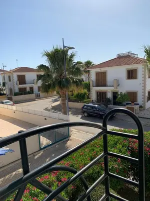 a view of a street from a balcony at Villa in Protaras in Protaras