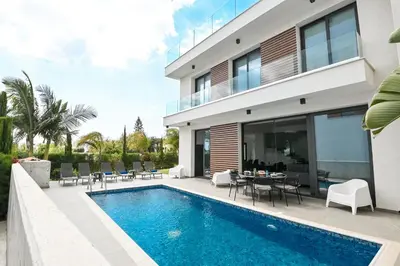 an image of a villa with a swimming pool at By the Beach Villa 12 in Protaras