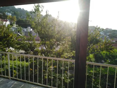 a view from the balcony of a house at Traditional house in pelendri in Limassol