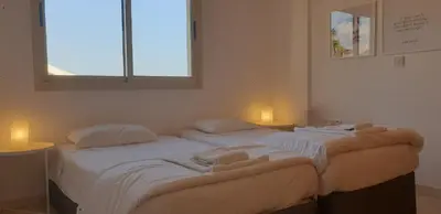 two beds sitting next to each other in a room at ELLA LUXURY APARTMENT - (BREAKBOOKING CY) in Limassol