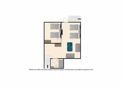 a floor plan of a house at Villa Polymnia Protaras 1 in Protaras