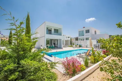an image of a villa with a swimming pool at Protaras Greco Villa CCV2 in Protaras