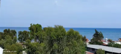 a view of the ocean from a building at Seaview Harmony in Larnaka